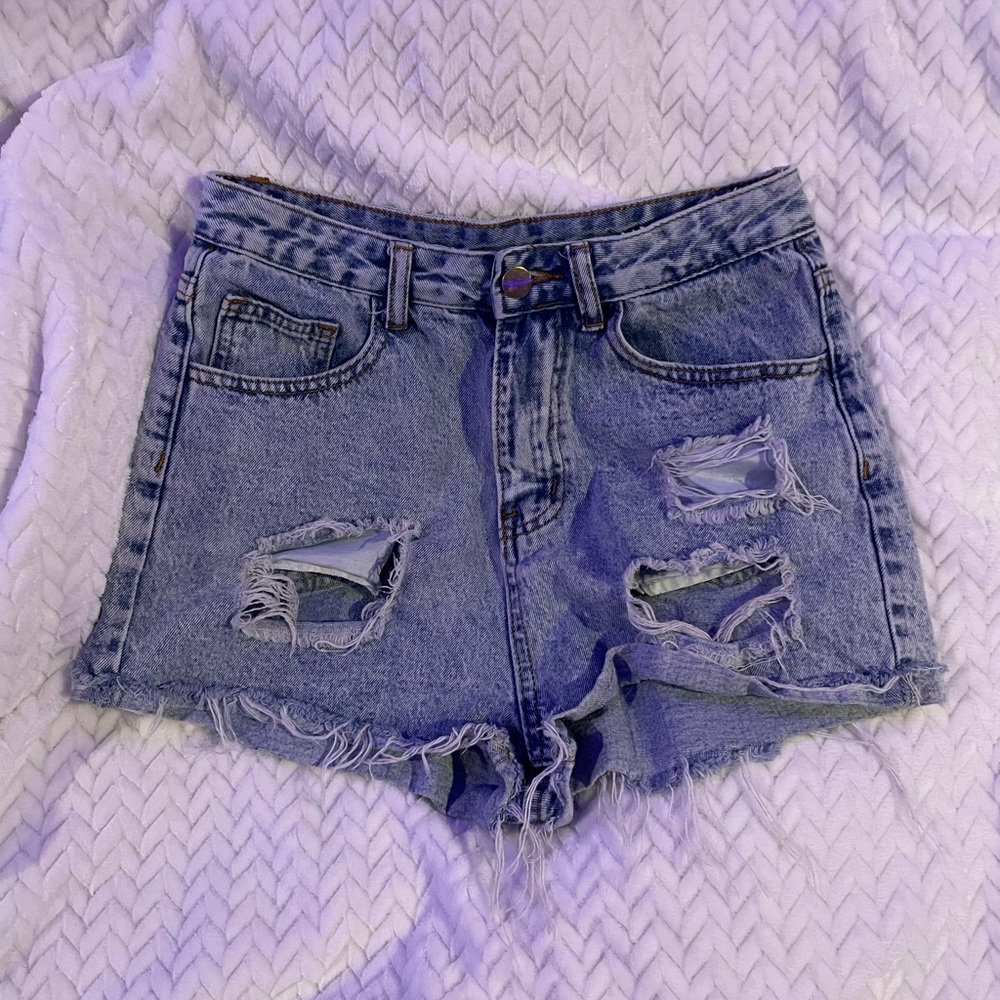 SHEIN High-Waisted Denim Shorts
